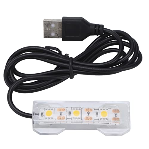 Tnfeeon USB LED Aquarium Light, 20 cm Unterwasser Lampe mit Mehrfarben Beleuchtung für Aquarien, Korallen & Wasserpflanzen, 12V, Einfache Installation