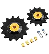 MUQZI Ceramic Derailleur Pulley Wheel, Bike 6-12 Speed Rear Derailleur Jockey Wheel for Shimano S...