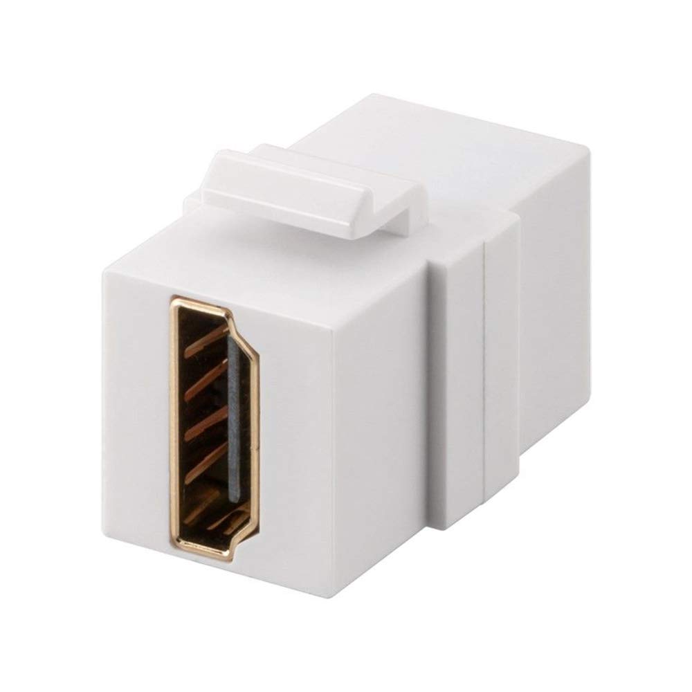 Goobay Modulo Keystone HDMI Doppia Presa Bianco