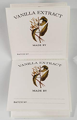 Vanilla Extract Labels - Pack of 12. Size >> 2" x 2" - Thumbnail 3