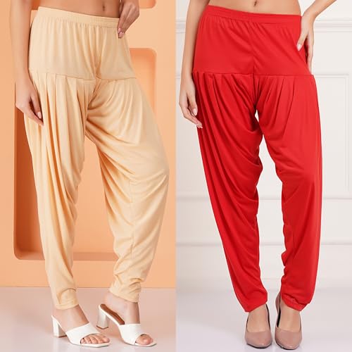 Image of Buy That Trendz Women's Viscose Dhoti Patiyala Salwar Harem Bottoms Pants