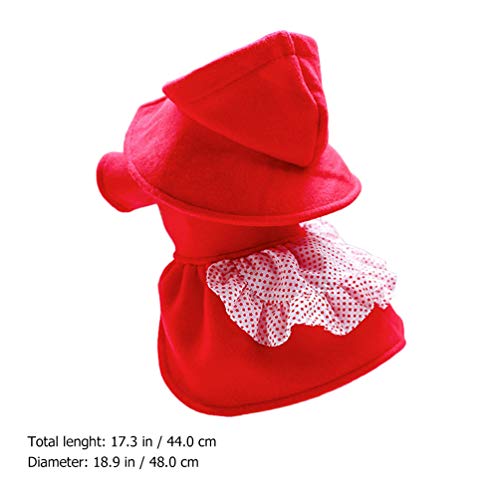 UKCOCO CÃ£o Natal Vestido Quente Inverno Ponto Cachorrinho Vestido Roupas Trajes de Uma PeÃ§a Roupa