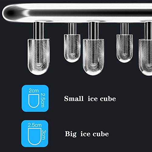 BEAGHTY Eismaschine 15 kg in 24 Stunden, Eiswürfelbereiter mit LED-Anzeige, Eiswürfelmaschine 9 Eiswürfel in 6–10… – Bild 5