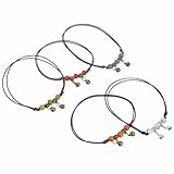 WESIEVYA Tobilleras Bohemias Ajustables Hechas a Mano, 10 Piezas de Pulseras de Cordón Trenzado Multicolor (rojo, Verde, Azul, Naranja, Verde Agrietado) para Mujer, Joyería Hippie