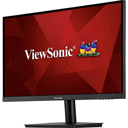 ViewSonic VA2406-H 24-inch 1080p Full HD Monitor with SuperClear VA Panel, Anti-Glare/Matte, HDMI, VGA, for Business or Home use,Black
