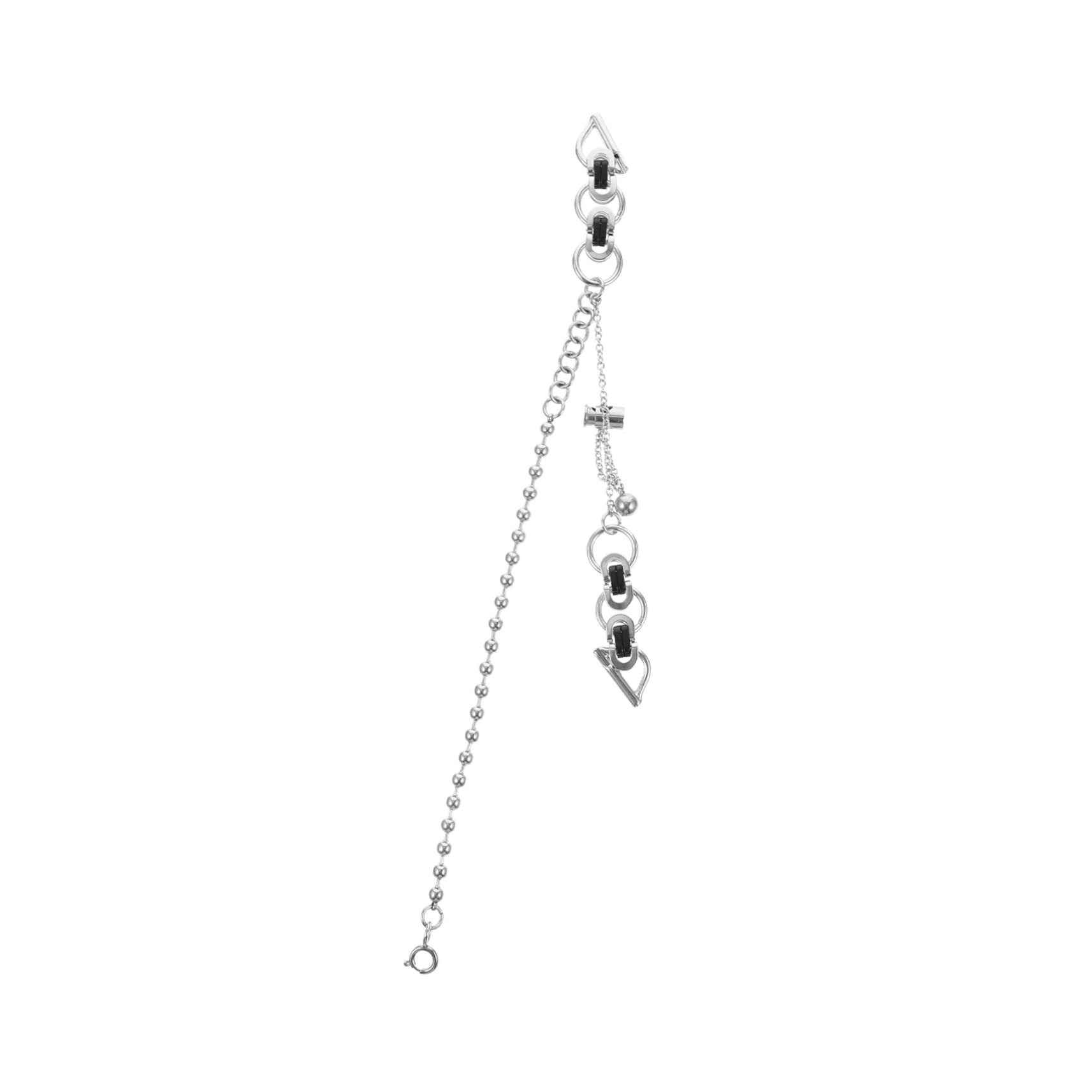 UPKOCH Montre En Acier Inoxydable 3 Pièces Double Tour Chaîne De Perles Ceinture