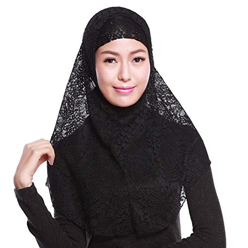 Hijab Headscarf BaronHong avec Bonnet Intérieur Confort Anti Transpiration
