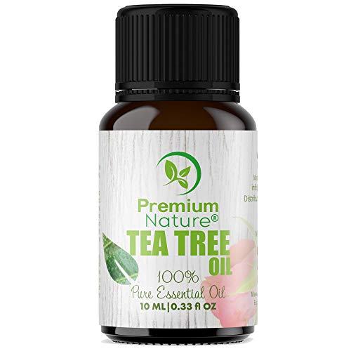 Organic Aromatherapy Tea Tree Essential Oil - 100% Pure Essential Oil for Hair, Skin and Diffuser Best Therapeutic Grade Essential Oil (10mL) (Tea Tree)