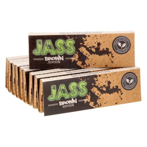 .FEUILLE A ROULER JASS BROWN 1/4 X10 - sans nicotine ni tabac