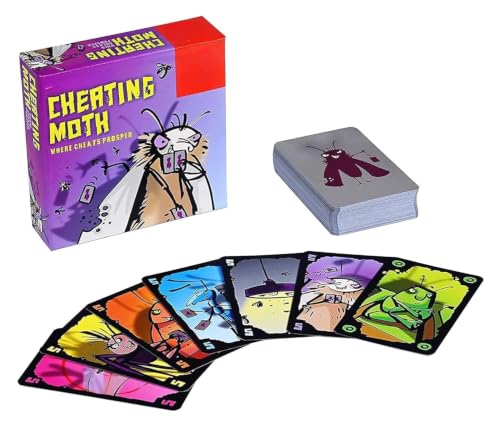 Image of Awestuffs Cheating Moth - Card Game Where Cheating is Required, Easy to Play, Thematic Strategy Game for Teens & Adults, Ages 15+