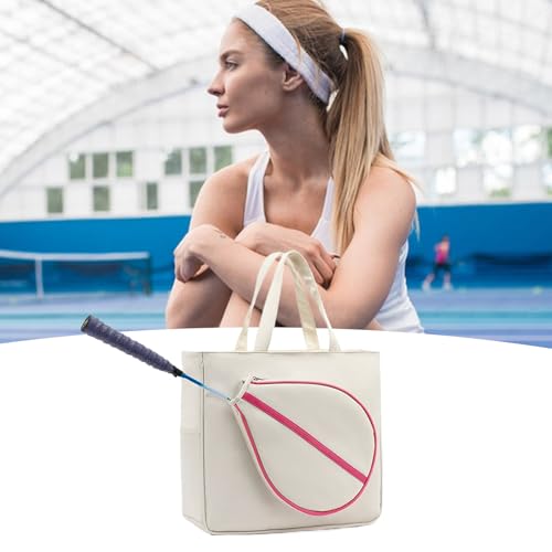 Mochila para raquetas de tenis con organizador de gran capacidad y funda impermeable 7