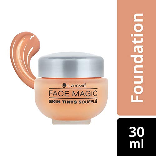 Image of LAKME Rose Face Powder, Warm Pink, 40g And LAKME Face Magic Souffle, Shell, 30ml