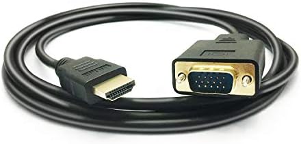 PeoTRIOL HDMI to VGA Cable, 1080P HDMI Male to VGA Male M/M Video Converter Cord VGA Adapter Compatible w/ HDMI Desktop, Laptop, DVD to 15 Pin D-SUB VGA HDTV Monitor Projector - 6Feet