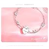 NUJIFFY Breloque en argent 925 - Motif animaux roses - Avion - Cœur - Musique - Café - Livre - Bijoux pour bracelet - Mignon - Pour femme et homme - Amis - Sœur - Anniversaire, Argent Cuivre, Pierre #4