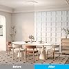 Art3d 33-Pack 3D Textured Accent Wall Panel for Interior Decor, Waterproof PVC Decorative Wall Paneling for Living Room Bedroom Gaming Room Office, 11.8x11.8 Cover 32.Sq.Ft., White