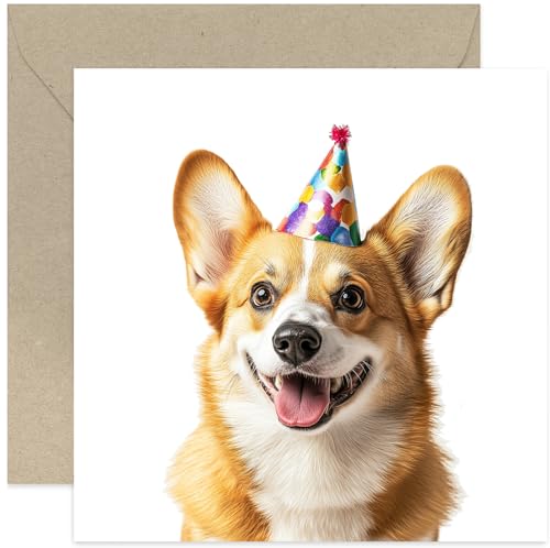 Cute Corgi Dog Birthday Card - Perfect for Dog Lovers - Ideal Birthday Card for Him or Her - Celebrations Well Done Card for Friends and Family - Dog Gift | Blank Inside with envelope Cute Corgi Dog Birthday Card - Perfect for Dog Lovers - Ideal Birthday Card for Him or Her - Celebrations Well Done Card for Friends and Family - Dog Gift | Blank Inside with envelope