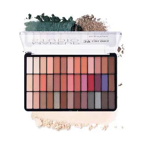 CHSEEO Paleta de Sombras de Ojos, 39 Color Paleta de Sombra de Ojos Incluye Blush Corrector Kit Belleza Brillo de Labios Maquillaje Set, Impermeables de Larga Duración, Cosmética Set Maquillaje