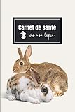  Carnet de santé de mon lapin: Visites chez le vétérinaires - Cahier de suivi médical à remplir - 120 pages