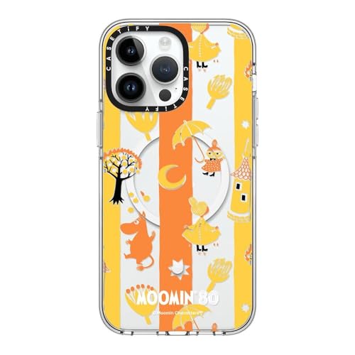 CASETiFY NA MagSafeΉ iPhone 14 Pro Max P[X [΂݂ɂf / 2m̗NA / Moomin Co-Lab] - NA - Moomin Warm Stripes Pattern Case