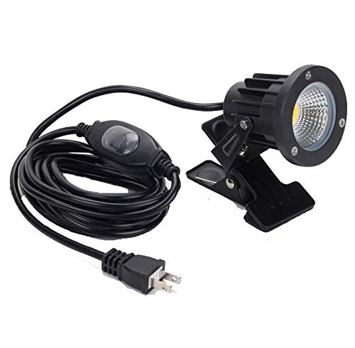 FSLiving コード長10m 【延長コード不要】防水スイッチ付き 看板用 黒板用照明 防雨型 屋外対応 電球色 3000K LEDクリップライト ピッコロライト LED クリップライト 防雨型クリップライト LEDライト 電気スタンド