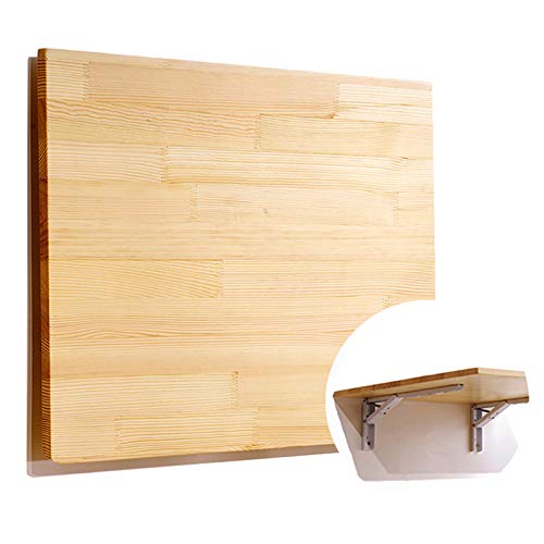 Yyhj Wall-Mounted Folding Table, Multi-Function Solid Wood Drop-Leaf Dining Table Writing Desk, Home Office Computer Desk For Study Bedroom Bathroom Balcony #TOP18