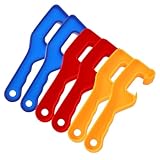 WHAMVOX 6 Stück Teiliges Eimeröffner Kunststoff Deckelheber für Farbdosen und Beschichtungsbehälter Robust Leicht Tragbar Sicherer Öffner für Lack und Schutzanstrich Eimer