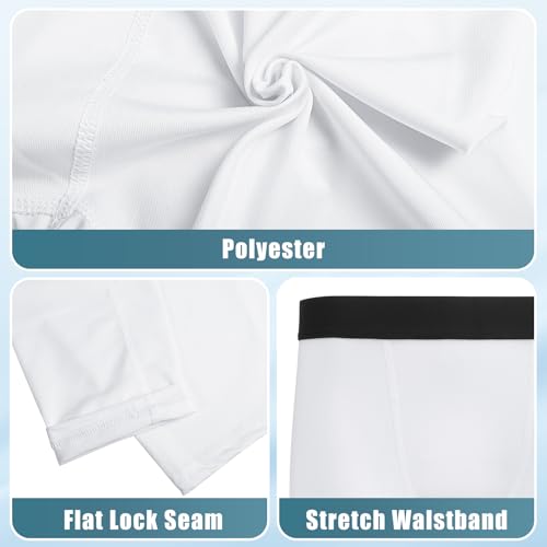 Jeffbaubl 2 Pack Youth Boys Compression Pants, One Leg Compression Tights, Kids Sports Tights Athletic Leggings Base Layer4