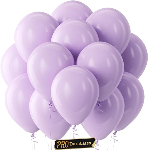 Image of Bezente Pro Duralatex Pastel Purple Extra-Thick Balloons 100 Pack 12 inch