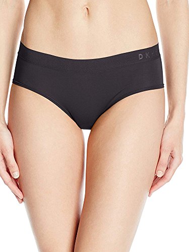 DKNY Women's Classic Cotton Boy Brief Panty, Black, Large