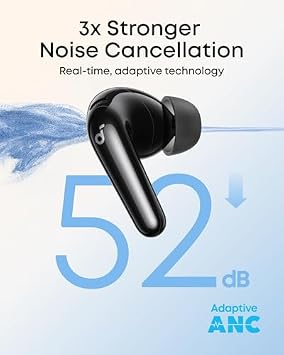 Soundcore by Anker P20i True Wireless Earbuds P31i by Anker, Real-Time Adaptive Noise Cancelling, Hi-Res Sound, Translation Earbuds, 50H Playtime, Fast Charging