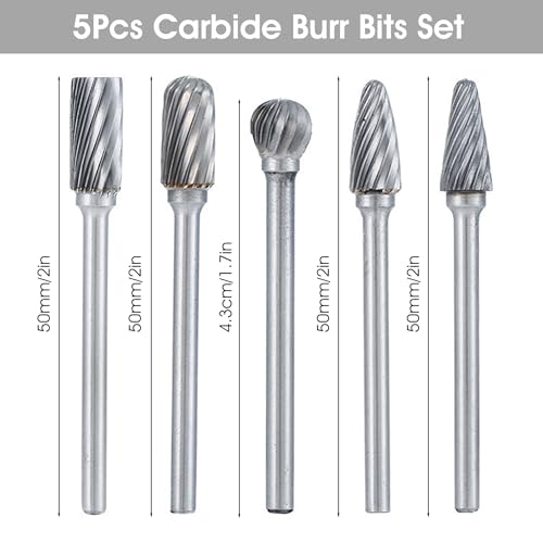 Set de 5 Fresas de Carburo para Tallado y Grabado miniatura 4