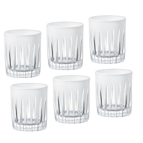 Set de 6 vasos de licor Barski blancos 2.6 oz miniatura 5