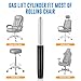 Office Chair Gas Cylinder, Class 4 Chair Gas Lift, Heavy-Duty 1000lbs Office Chair Cylinder Replacement, 12-18inch Universal Office Chair Gas Lift Cylinder Replacement for Gaming Captain Home Chair