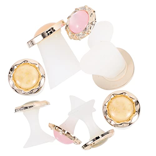 SHERCHPRY 8Pcs Silicone Toe Separators Small Decorative Toe Spacers for Nail Supplies Easy to Use for Home Unique Design for Nail Art
