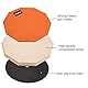 Lolunut Dumb Drum, Practice Pad, 2-seitig, leises Übungspad, weicher Gummi, Holzsockel, mit Massivholz-Drumsticks 20,3 cm, Orange