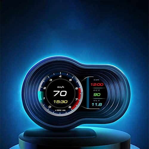 HUD F9 OBD2 - Pantalla digital de control de velocidad con aceleración Turbo Brake Test versión actualizada