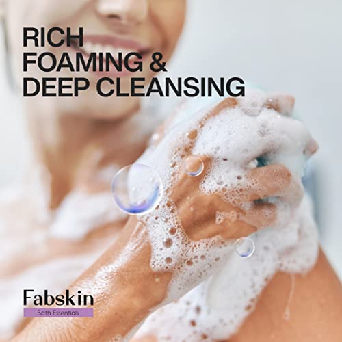 FABSKIN Loofah for Bathing | Bath Shower Loofah Sponge Scrubber Exfoliator for Women and Men | Bathing Sponge | Body Wash Scrub for Bathing | Bath Scrubber For Body (PURPLE) - Image 5