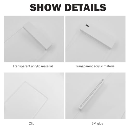 Tableau mémo pour moniteur LED transparent en acrylique de bureau