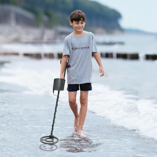Image of Bounty Hunter Tracker IV Metal Detector, Designed for Adults & Kids with Waterproof 8 inch Coil, High Accuracy, 3 Detection Modes, Easy Use in Coin Shooting, Relic Hunting, and General Purpose Detection
