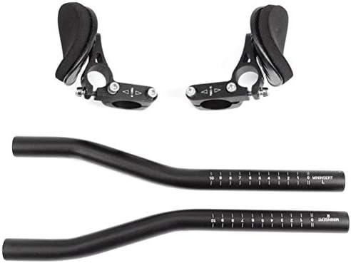 Ergonomic Rest Handlebar, Adjustable Aero for Road Bike, Triathlon, Mountain Bikes (black)