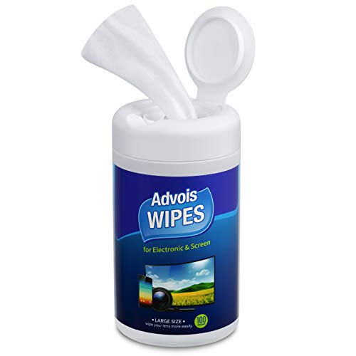 Monitor Wipes, Computer Screen Wipes 100 Electronics Wipes, Computer Monitor Cleaning Wipes,Screen Cleaner Wipes for Laptop, Tablets, Lens, Phones, Eyeglasses,TV, LCD