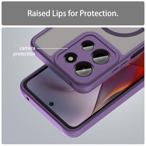 Image of Compatible with Moto G Play 2026 Case Cover,Compatible with MagSafe,Anti-Fall,Compatible with Motorola Moto G Power 2026 / Moto G 5G (2026) Cell Protective Phone Case Purple