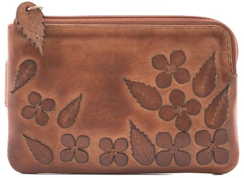 Porte-monnaie RFID porte-cartes marron Mala Leather Wildbloom 4341_58
