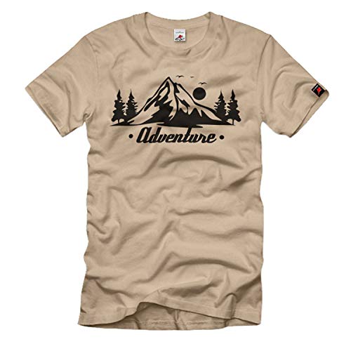 T-shirt de survie beige bushcraft et équipement prepper nature