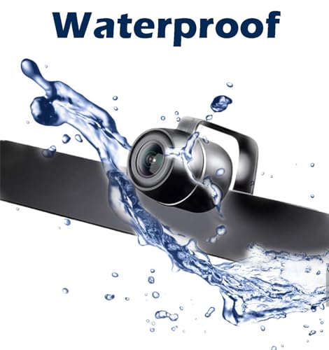 Image of Backup HD Camera Rear Front View License Plate Night Vision Waterproof Compatible with Kenwood Car Radio DDX26BT DDX340BT DDX376BT DDX396 DMX125BT DMX907S DMX7705S DMX7706S DNX6990HD