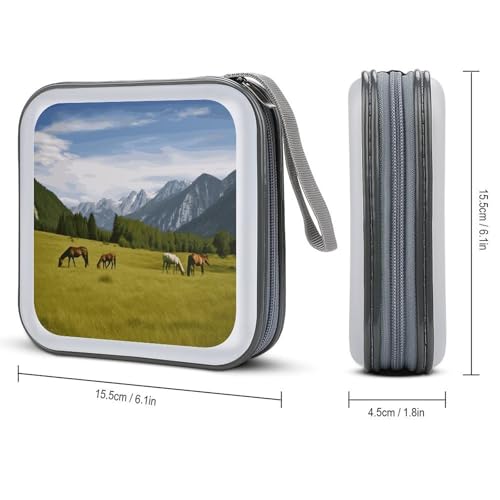 Carpeta de almacenamiento para 40 CD y DVD con funda rígida protectora 3