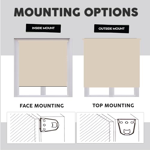 Home In Style 4U Roller blinds Thermal Blackout Roller blind - Trimmable UV Protection Child Safe Home Office Window Blinds Easy Fit Room Darkening shades Cappuccino Blind 90cm wide x165cm drop - Cosy Home Interiors Home In Style 4U Roller blinds Thermal Blackout Roller blind - Trimmable UV Protection Child Safe Home Office Window Blinds Easy Fit Room Darkening shades Cappuccino Blind 90cm wide x165cm drop - Image 3