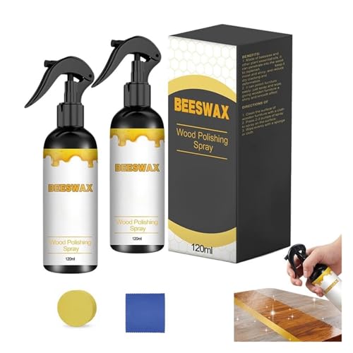 Vernis et nettoyant meubles cire d'abeille, spray réparation bois et parquet naturel 2026