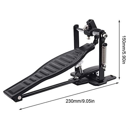 Pedales para Batería FLFL de Aleación de Aluminio Negro miniatura 2