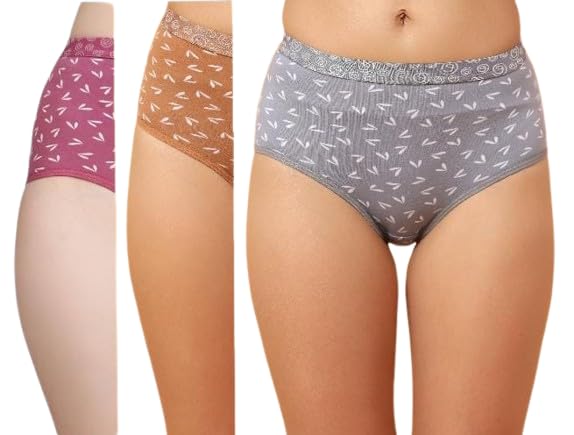Printed Hipster Panties for Women Combo Pack | High Waist Underwear | Panty Set Innerwear for Women-image-30